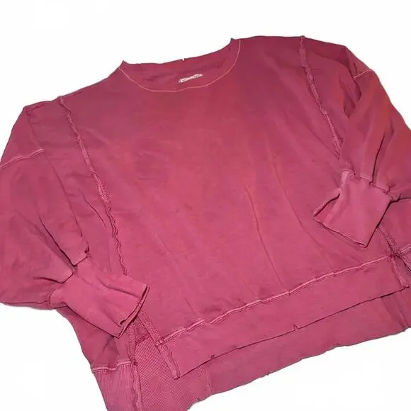 Free People Pink We The Free Oversized Camden Sweatshirt - Picture 3 of 7